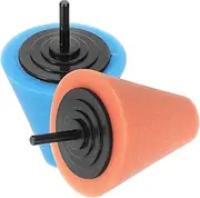 2pcs Car Wheel Polishing Sponge Pad Buffing Discs for Drill Durable Buffing Wheel for Polishing for Car Detailing and Restoration Chic Design