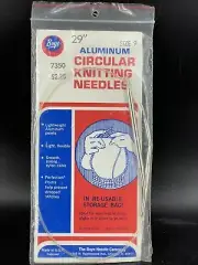 Vintage Circular Knitting Needles BOYE ALUMINUM 29" SIZE 9