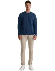 [Oxford] Leo Organic Cotton Sweater Shirt in Navy
