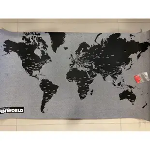 ［全新］Palomar Pin World Map 世界地圖 黑色 124 x 66cm 歐洲帶回