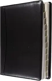 Collins Elite 2025 Diary for Business - Executive Day a Page Planner (with Appointments) - Black - (1100V.99-25) - Premium Professional Organiser with Luxury Cover and Paper