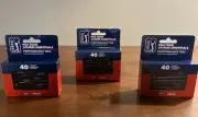 PGA Tour Course Essentials Performance Tees Three 40 Count Boxes Lot