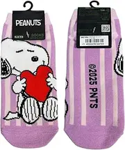 スモール・プラネット(Small Planet) Peanuts Snoopy Heart Purple Character Socks
