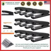 Essentials 12-Pack Staplers, 25-Sheet Capacity with Rotatable Anvil Feature