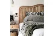 Breeze Athens Double Size Natural Rattan headboard Bedhead