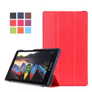 MCC For Lenovo Tab 4 8" Tablet Smart Leather Case Cover TB-8504 F/N/X Tab4 [Red]