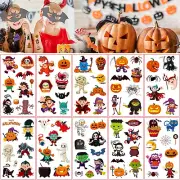 Luminous Halloween Temporary Tattoos for Kids, Glow Halloween Decorations Bir...