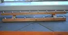 BEER TAP HANDLE DISPLAY HOLDS FIFTEEN TAPS ON 2 TIERS SOLID OAK