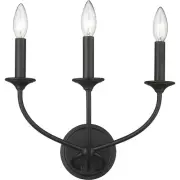 Z-Lite 3500-3S-MB Arabella 3 Light 14 inch Matte Black Wall Sconce Wall Light