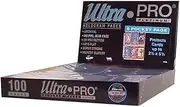 Ultra Pro 6-Pocket Platinum Page with 2-1/2" X 5-1/4" Pockets 100 ct.