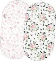 2pcs 's Bedspread Bassinet Cotton Cradle Pads Crib Mattress Cushion Cots Nursery Bedding Mattress Cover Cradle Changing Pad Cover White Polyester Cotton Abaodam