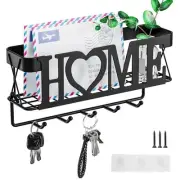Key Holder for Wall - Key Rack with 5 Key Hooks 11.02 LÃ—2.75 WÃ—4.92 H Key a