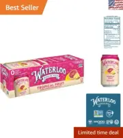 Tropical Fruit Sparkling Water - 12 Pack, Zero Calories, Sugar-Free Refreshment