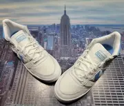 Converse Fastbreak Pro Mid Top White/Light Blue Mens Size 11.5 A08688c New