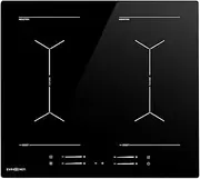 EuroChef 60cm 4 Zone Induction Cooktop, 7200W Electric, Dual Link Bridged Zone Hobs, Touch Controls