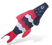 Patriotic USA American Fish Windsock | Durable Outdoor Hanging Decoration | Boat