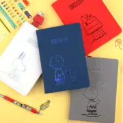 Peanuts Snoopy Undated Diary Journal Planner Soft Touch Hard Cover Lined Blank N