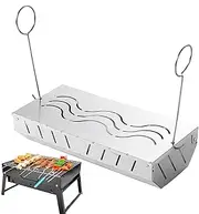 Wood Chip Smoker Box,Stainless Steel Smoked Box | Charcoal Holder for Outdoor Grill Meat Food Barbecue, Lid Design, Add Smoked BBQ Flavor