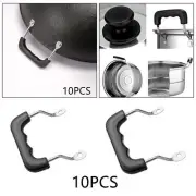 10Pcs Pan Handles Stainless Steel Scaldingproof Replacement Heat Resistant