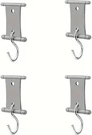 4/8/12/16Pcs S-Shaped Camping Awning Hooks Clips RV Tent Hangers Light Hangers for Caravan Camper Hooks Accessories Outdoor Supplies(4pcs)