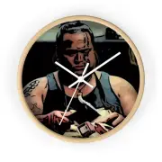 Wall clock 50 Frist Dates ~ Nick ~ Tattoo Face