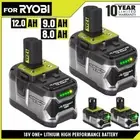 18V 12.0Ah 8.0Ah 9.0Ah Lithium-Ion Battery For RYOBI P108 ONE+ PLUS RB18L50