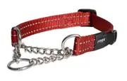 Rogz Control Obedience Non-Slip Dog Collar Red Medium