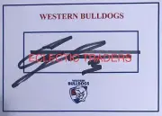 Cody Weightman SIGNED Western Bulldogs Card. AFL Football Bontempelli Liberatore