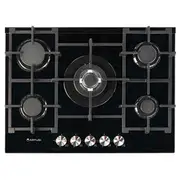 Artusi 70cm 5 Burner Gas on Glass Cooktop