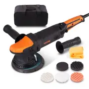 VEVOR Car Polisher Buffer Sander Waxer Kit 6 Variable speed 6" 4600W w/ Pads