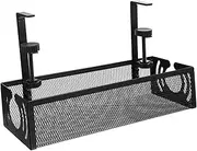 1 Set Under Desk Cable Tray Organizer Clamp Storage Basket for Efficient Wire Management Construction Versatile Cord Holder for Desk Tidiness
