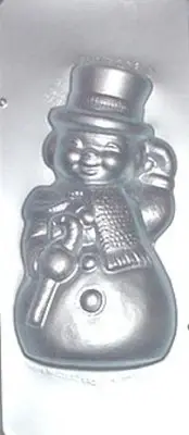 12" Extra Large Snowman Front Chocolate Candy Mold B9052 NEW