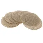 8Pieces Rustic Burlap Hessian Jute Round Pieces Sewing Craft DIY Makings Wedding