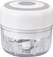 Onion Chopper, Mini Chopper Quickly Chopping Strong Compact Portable with USB Cable for Kitchenware(White)