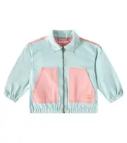 [Tinycottons] Tinycottons Colorblock cotton jacket Y 12 blue