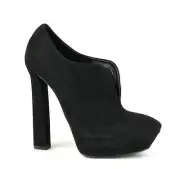 $795 New Authentic Bottega Veneta Suede Platform Boot Black 331385 1000