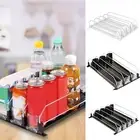 Drink Organizer for Fridge Self-Sliding Soda Can Dispenser with Locking QATCq