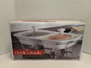 Cook's Tools 5pc. Porcelain Double Buffet Server 2qt.