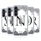 NATURE MAGICK B & W FLORAL MONOGRAM 2 GEL CASE COMPATIBLE WITH SAMSUNG & MAGSAFE