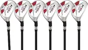 Senior Men’s Majek Golf All Hybrid Partial Set, which includes: #5, 6, 7, 8, 9, PW Senior Flex Right Handed New Utility “A” Flex Club