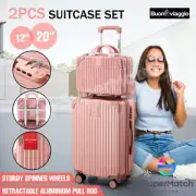 2X Luggage Suitcase Travel Trolley Cabin Case Carry Bag Hard Shell Vanity Bag