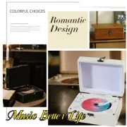 Retro Suitcase CD Player Desktop Bluetooth 5.0 Gifts Speaker CD-R CD-RW CD-WMA