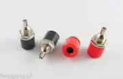 50pcs Amplifier Terminal Binding Post 4mm Banana Jack Panel Mount Connector R&B