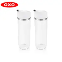 在飛比找PChome24h購物優惠-OXO 不滴漏玻璃油醋瓶 2件組-355ml