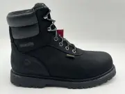 NEW WOLVERINE Iron Ridge Waterproof Steel Toe 6" Work Boot Men SZ 10.5 in BLACK