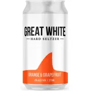 Great White Hard Seltzer Orange and Grapefruit Can 375mL