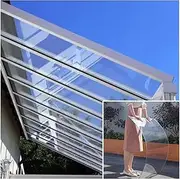 Clear Polycarbonate Roofing Sheet, Polycarbonate Greenhouse Panels, Replacement Shed Panel,Not Easily Deformed,1mm Thick Greenhouse Panels, for Greenhouse Sheds Roofs(3.3 x 26.2ft)