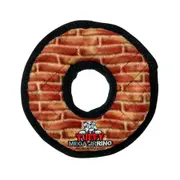 Tuffy Mega Jr Ring Interactive Play Dog Squeaker Toy - 2 Colours