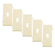 Leviton Sectional Toggle Switch Wall Plate Center Panel Ivory/Tan 5pk 924-PSC1-I