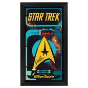 Star Trek William Shatner Signed Insignia Framed
